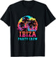 Ibiza Party Crew | Funny Vacation Quote T-Shirt - T-Shirt | Black