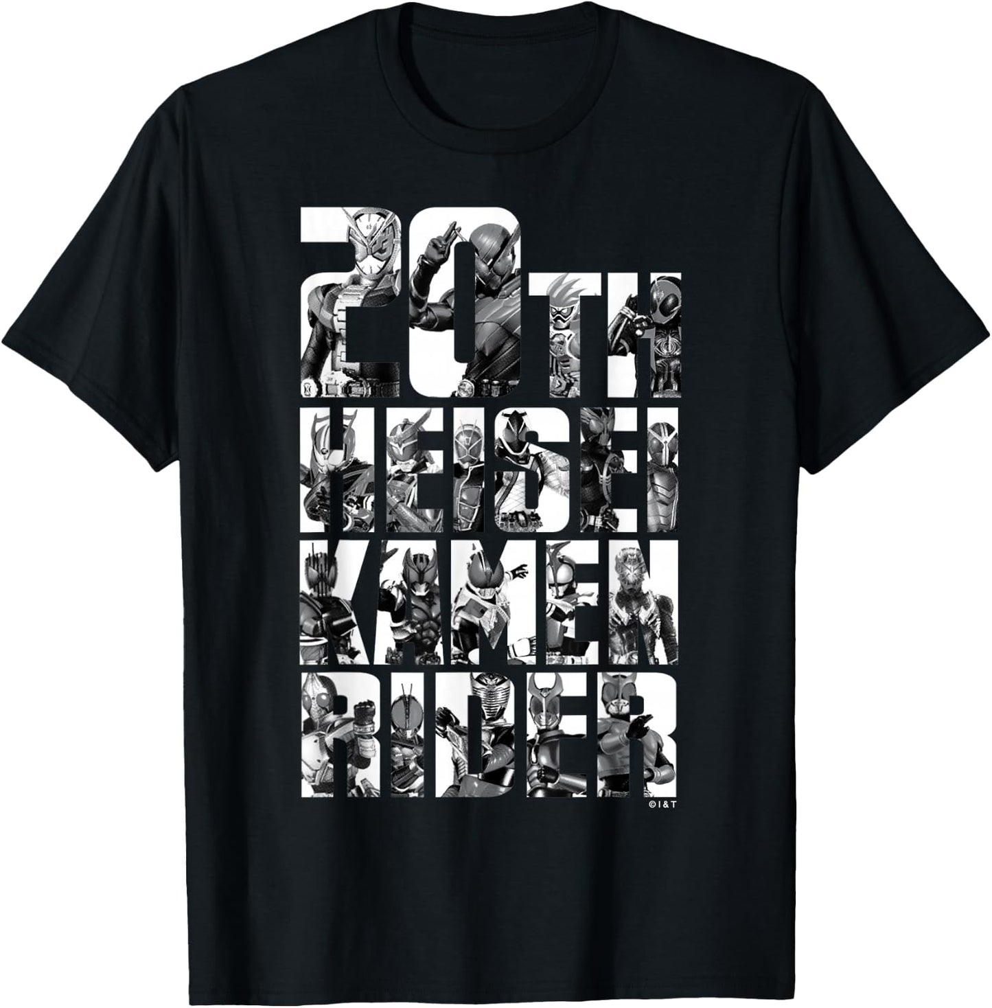 Kamen Rider Heisei Catchphrase 20th Anniversary Shirt T-Shirt - T-Shirt | Black