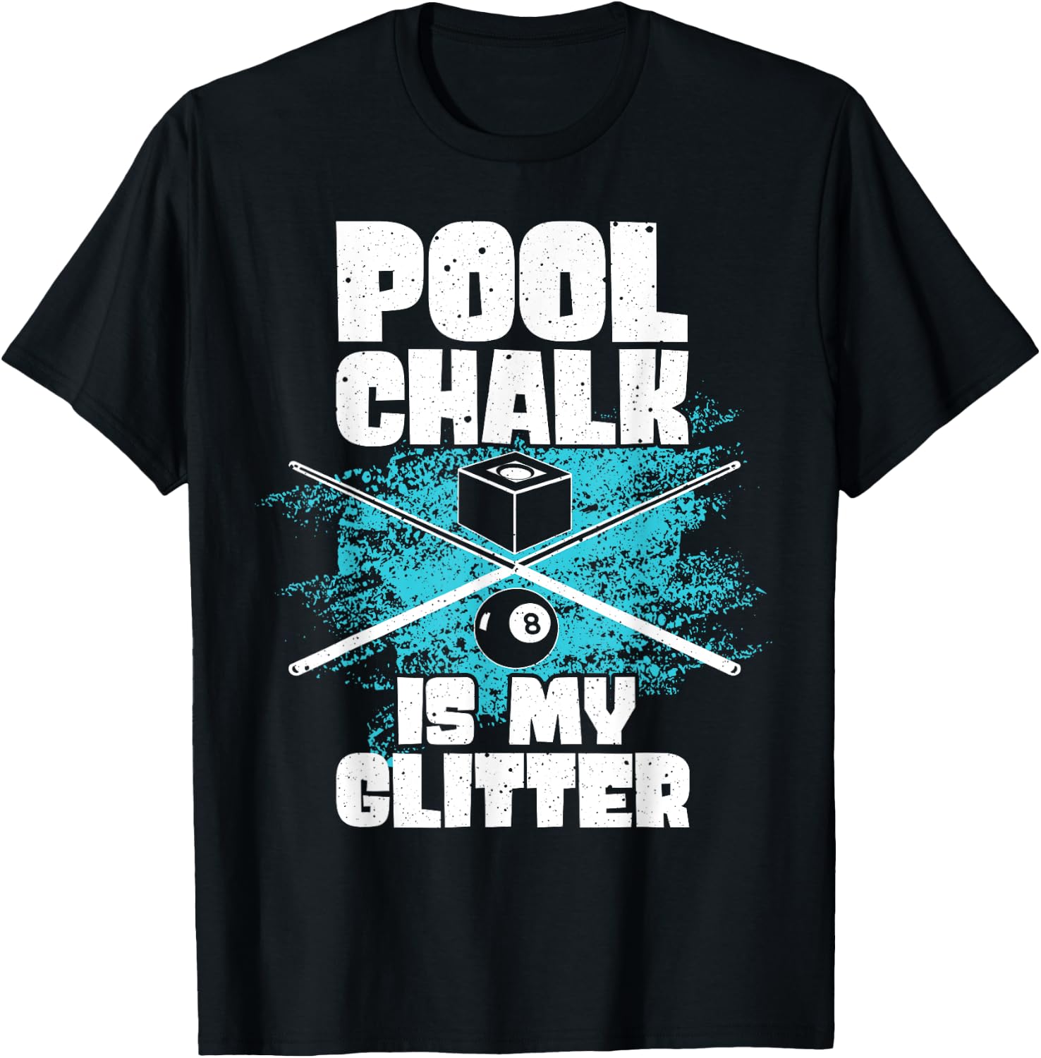 Funny Pool Billiard Pool Sports Table Game Player Men Women T-Shirt - T-Shirt | Black