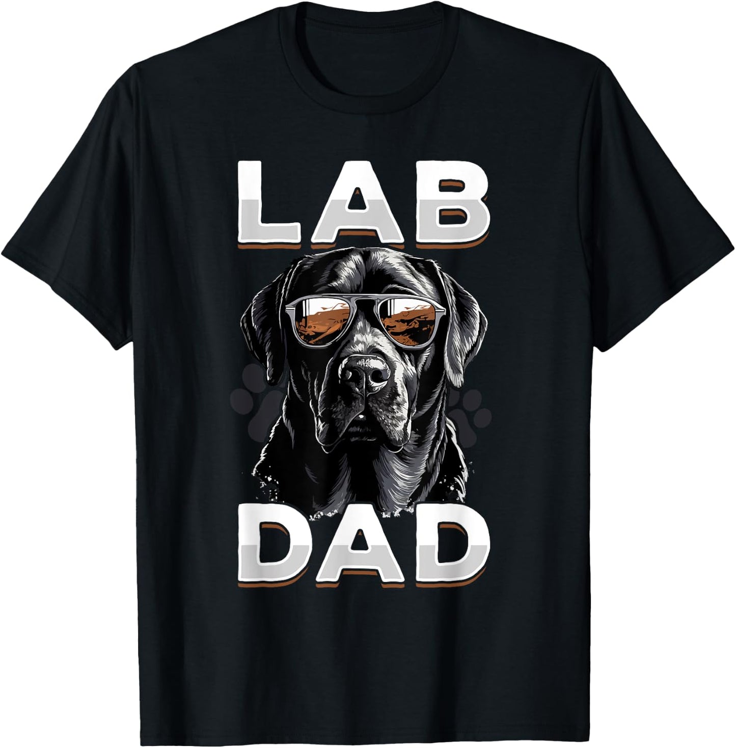 Labrador Retriever Dog Breed Pet - Lab Dad T-Shirt - T-Shirt | Black