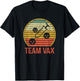 Team Vax Vaccination Retro Vintage Pro Vaccine T-Shirt - T-Shirt | Black
