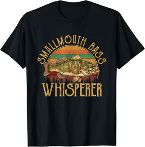 Smallmouth bass Whisperer, smallmouth bass T-Shirt - T-Shirt | Black