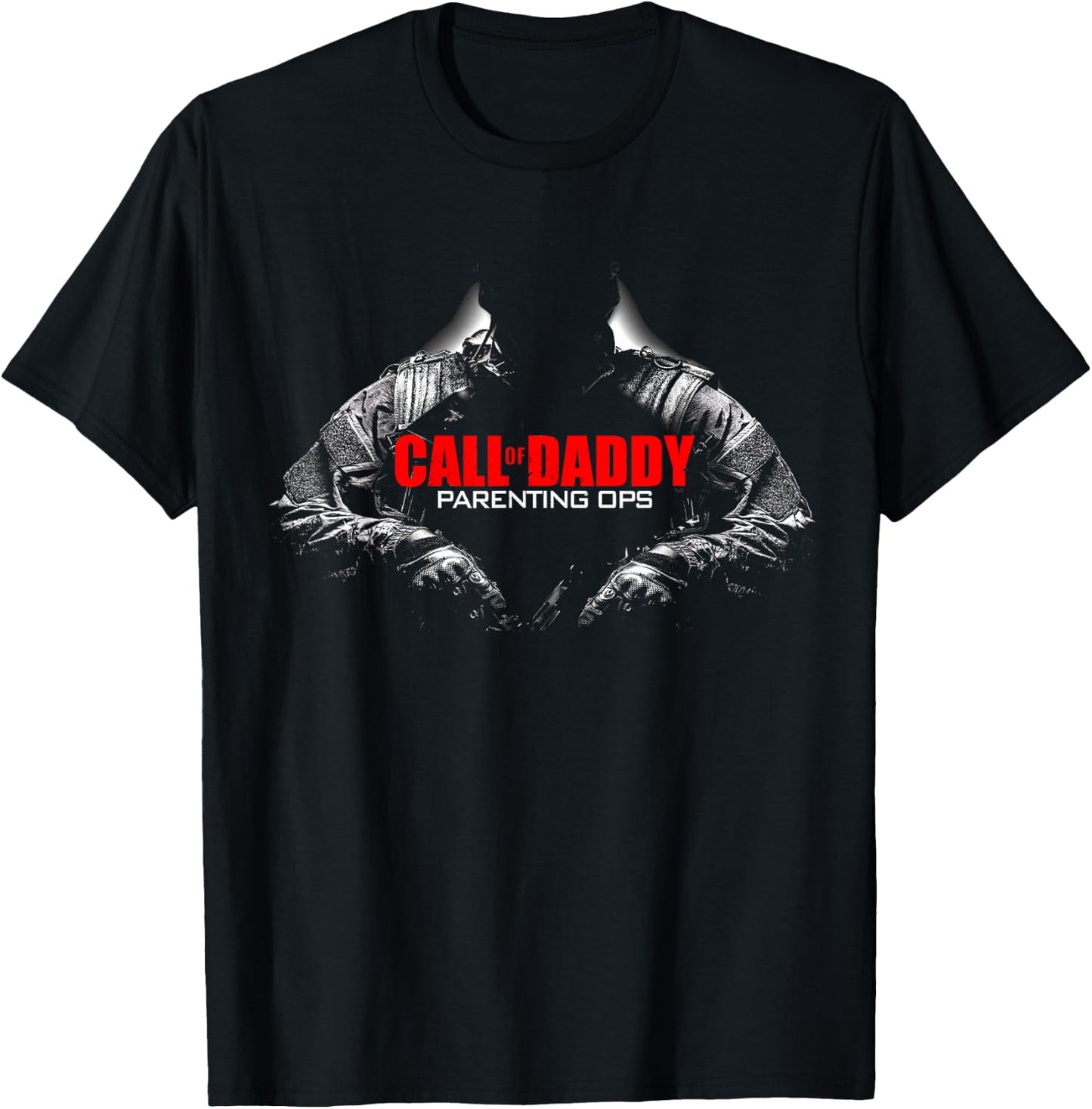 Call of Daddy Parenting Ops Shirt - Gamer Dad Gift T-Shirt - T-Shirt | Black