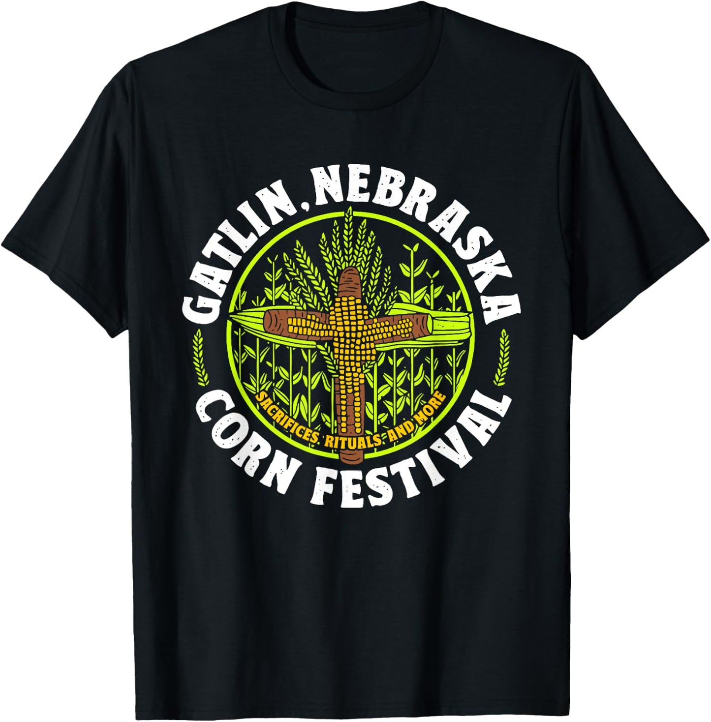Gatlin, Nebraska Corn Festival Apparel T-Shirt - T-Shirt | Black