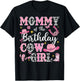 Mommy Of The Birthday Cow-Girl Rodeo Cow Girl Birthday T-Shirt - T-Shirt | Black