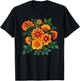 Nice Mexican Cempasuchil Flower for orange Plants Lovers T-Shirt - T-Shirt | Black