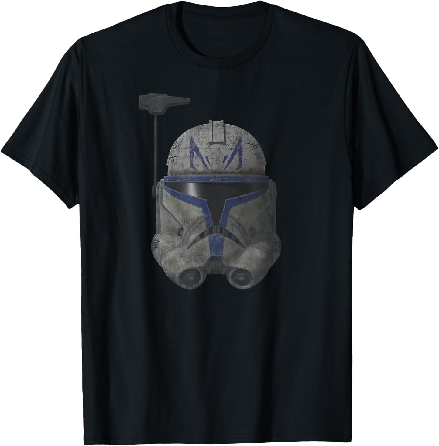 Star Was The Clone Wars Commander Rex Helmet T-Shirt - T-Shirt | Black