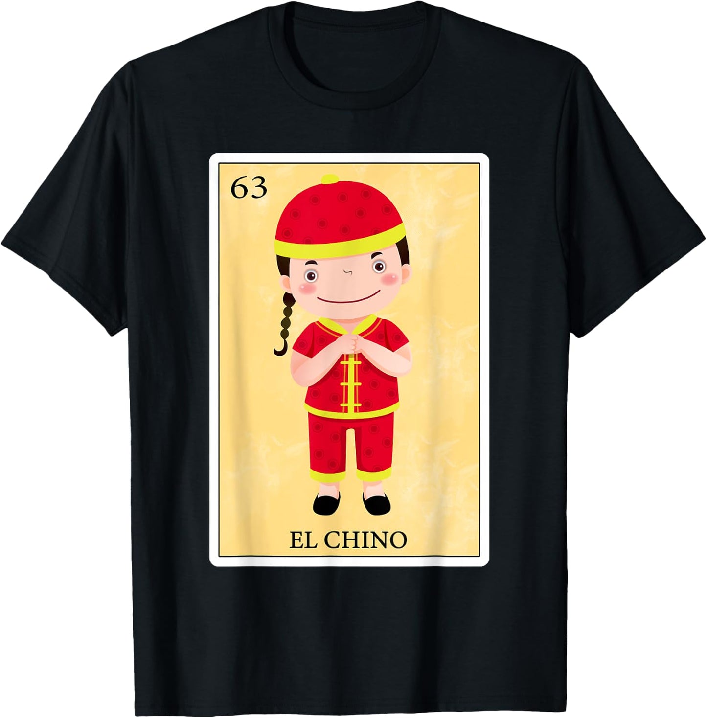 Funny Spanish-Mexican Bingo Gifts Men - El Chino T-Shirt - T-Shirt | Black