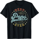 Best Pops Ever Father's Day Pops Gifts Vintage Emblem T-Shirt - T-Shirt | Black