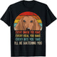 Retro Dachshund Every Snack You Make Every Meal You Bake T-Shirt - T-Shirt | Black