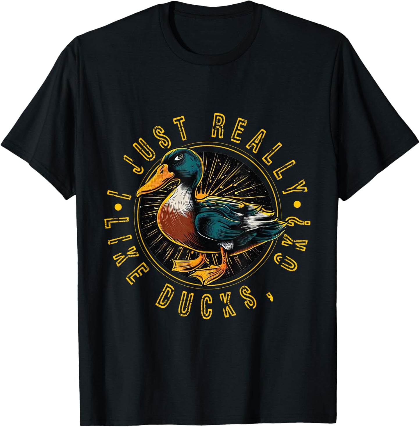 Just A Girl Who Loves Ducks - Duck T-Shirt - T-Shirt | Black