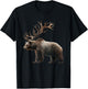 Beer Grizzly Bear With Antlers Bear Deer Beer T-Shirt - T-Shirt | Black