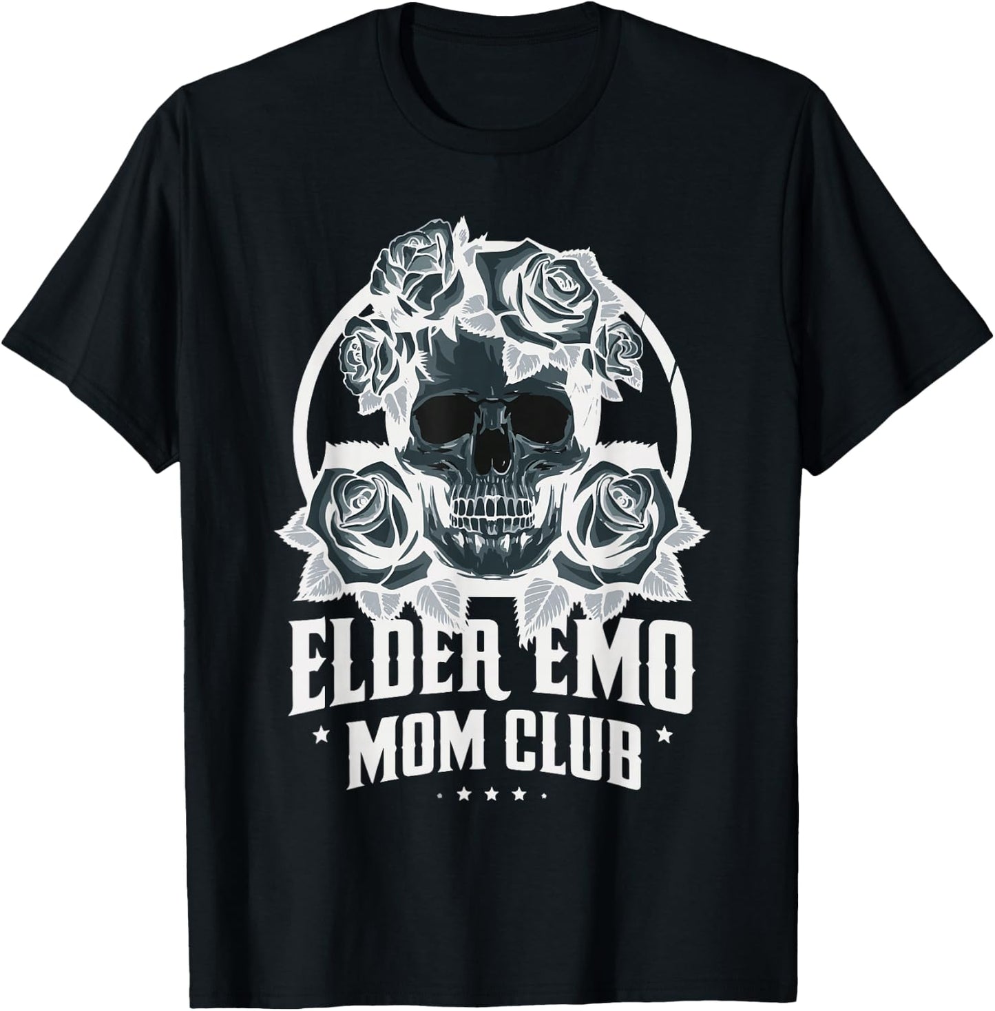 Elder Emo Mom Club Emo Lifestyle Emo Music Goth Subculture T-Shirt - T-Shirt | Black
