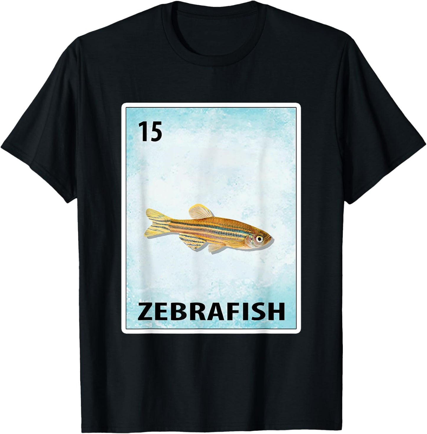Zebrafish Mexican Fish Cards T-Shirt - T-Shirt | Black
