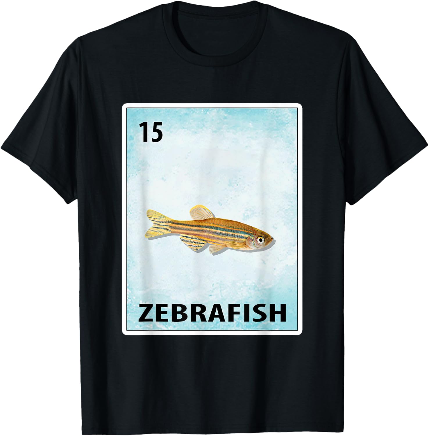 Zebrafish Mexican Fish Cards T-Shirt - T-Shirt | Black