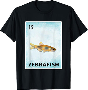 Zebrafish Mexican Fish Cards T-Shirt - T-Shirt | Black