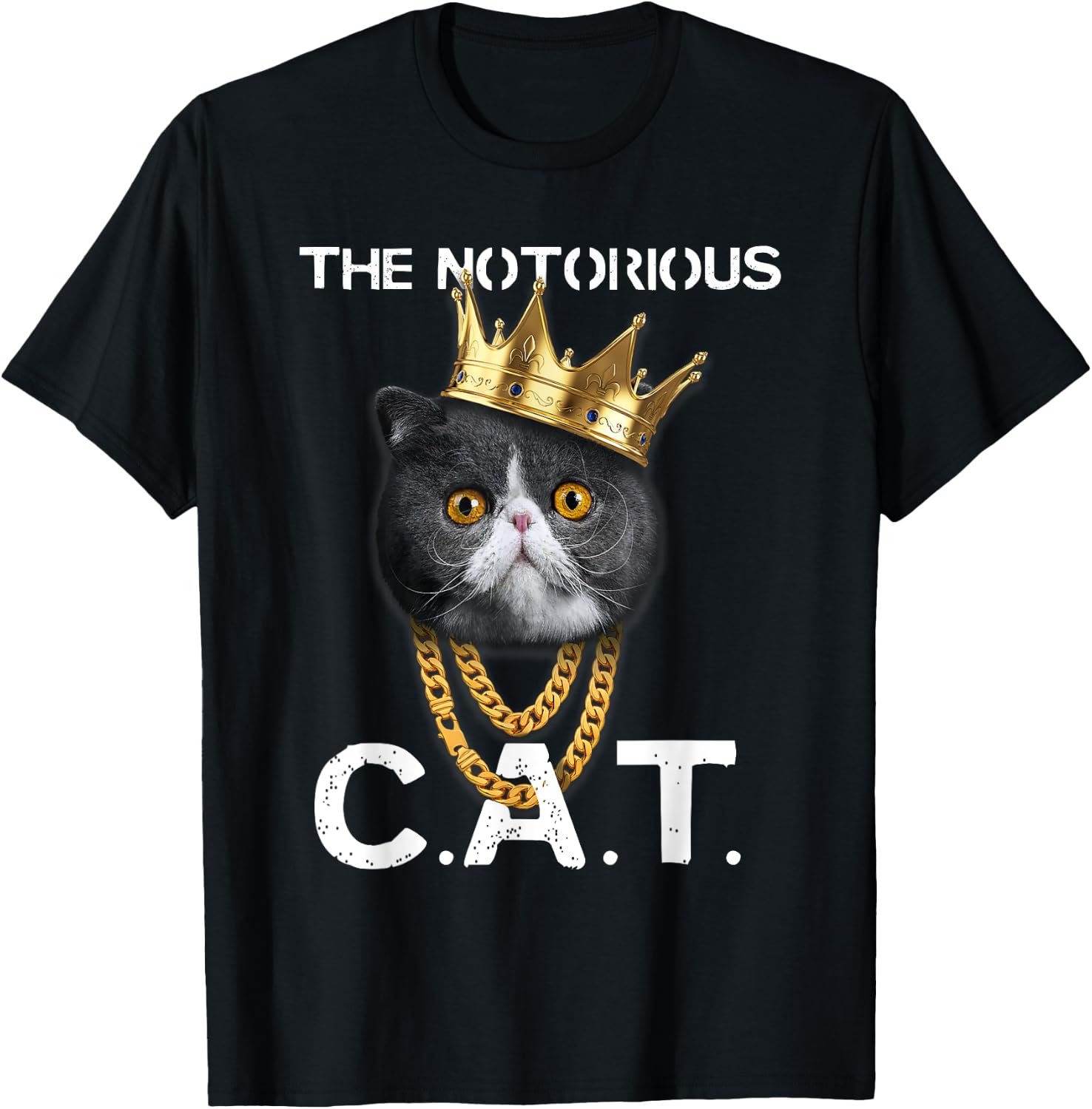 The Notorious C.A.T. - Funny Exotic Shorthair Cat Lover Gift Women Kids T-Shirt - T-Shirt | Black