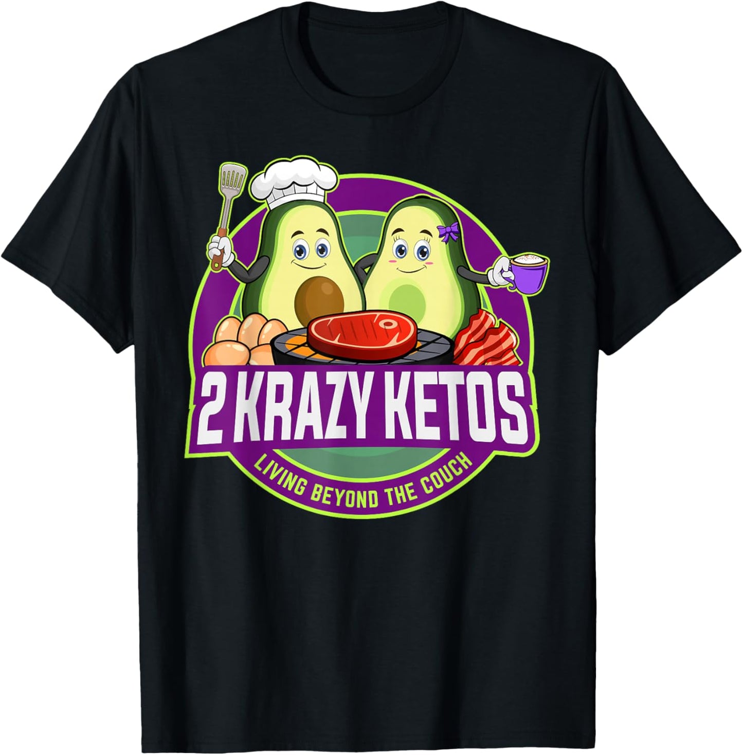 2 Krazy Ketos Logo 2024 T-Shirt - T-Shirt | Black