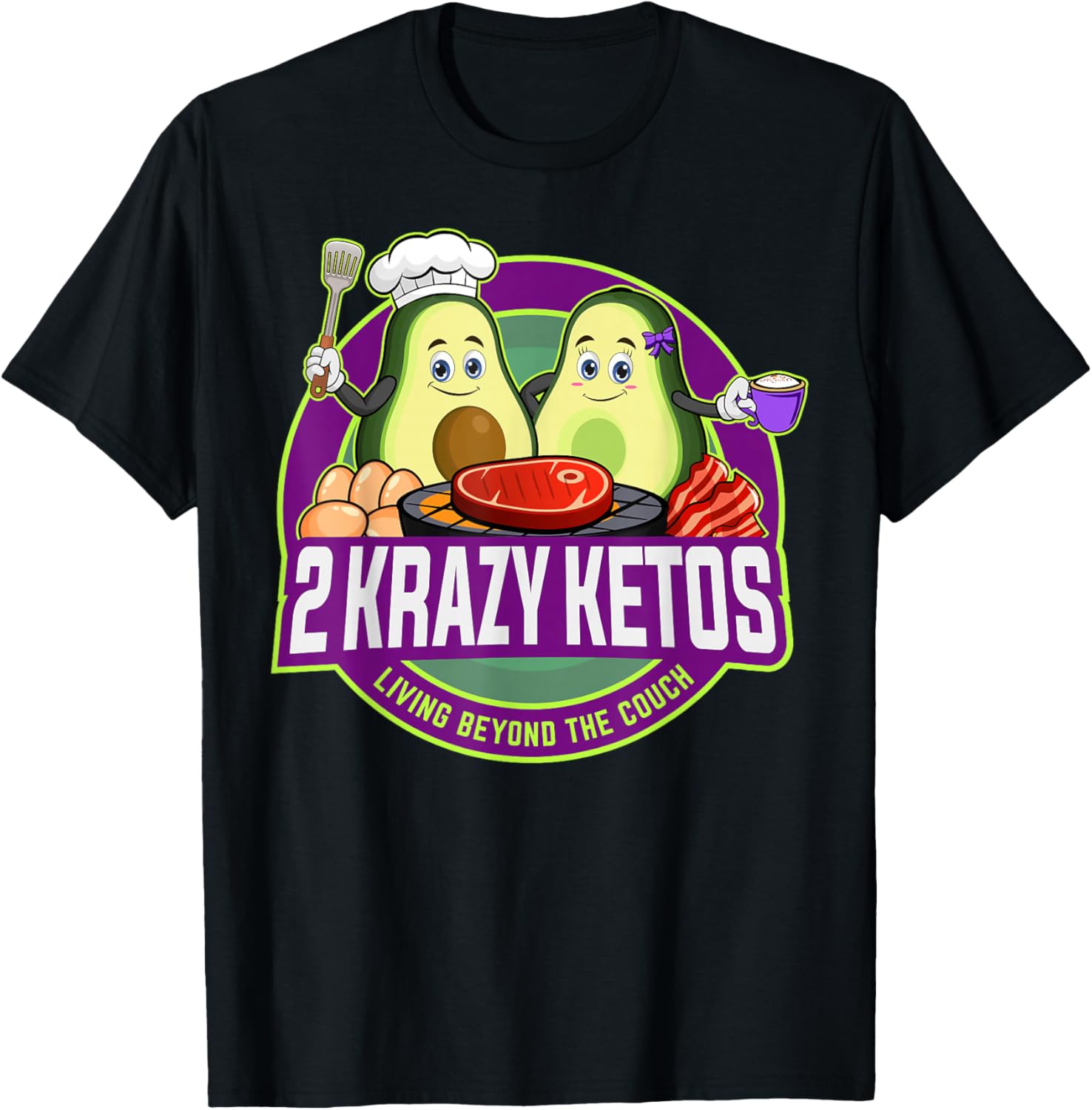 2 Krazy Ketos Logo 2024 T-Shirt - T-Shirt | Black