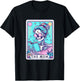 The Mom Tarot Card Skeleton Mothers Day Witch Mom Skull Mama T-Shirt - T-Shirt | Black