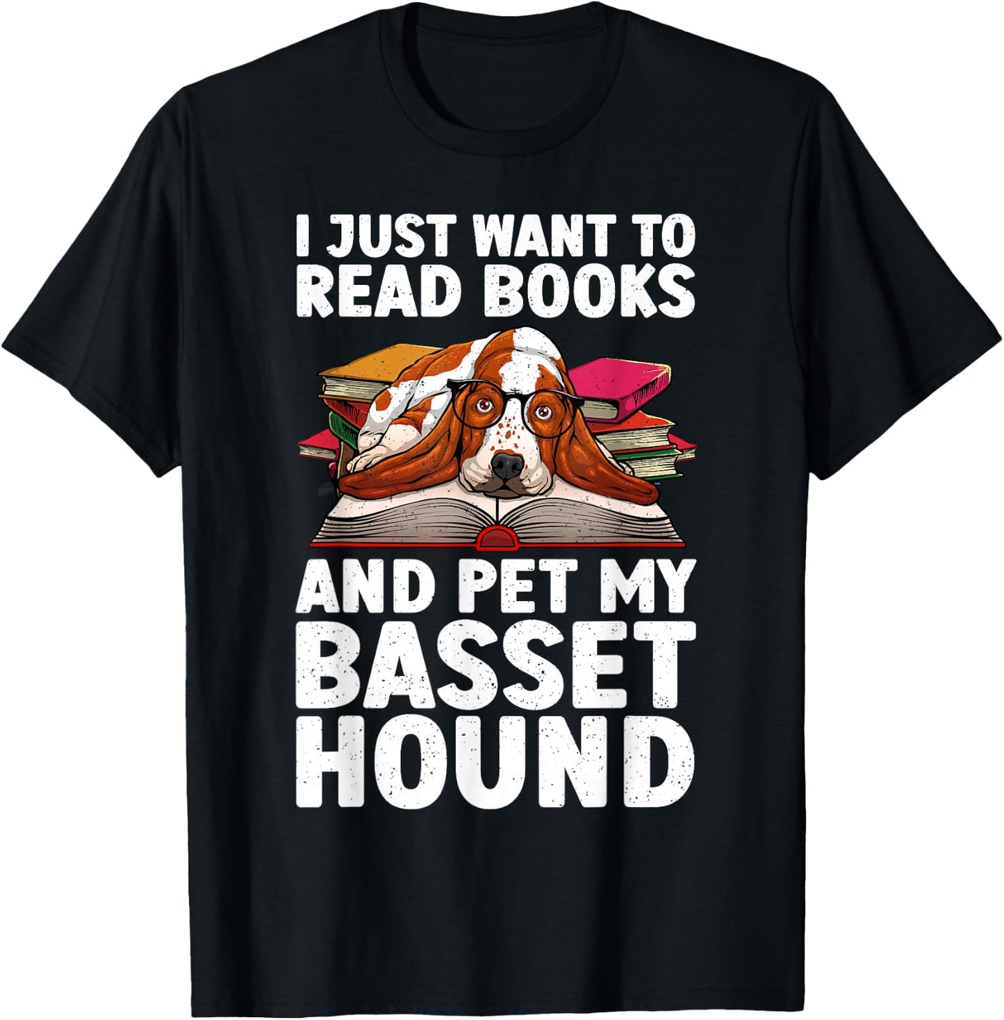 Funny Basset Hound Design Women Basset Hound Lover T-Shirt - T-Shirt | Black