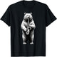 Bear Saxophone Marching Band Jazz Saxophonist T-Shirt - T-Shirt | Black
