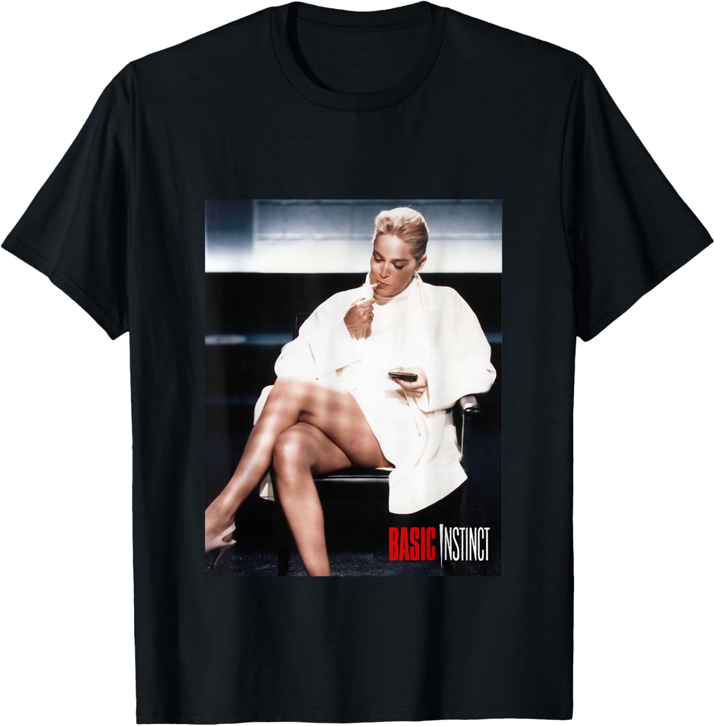 Basic Instinct Catherine Tramell T-Shirt - T-Shirt | Black