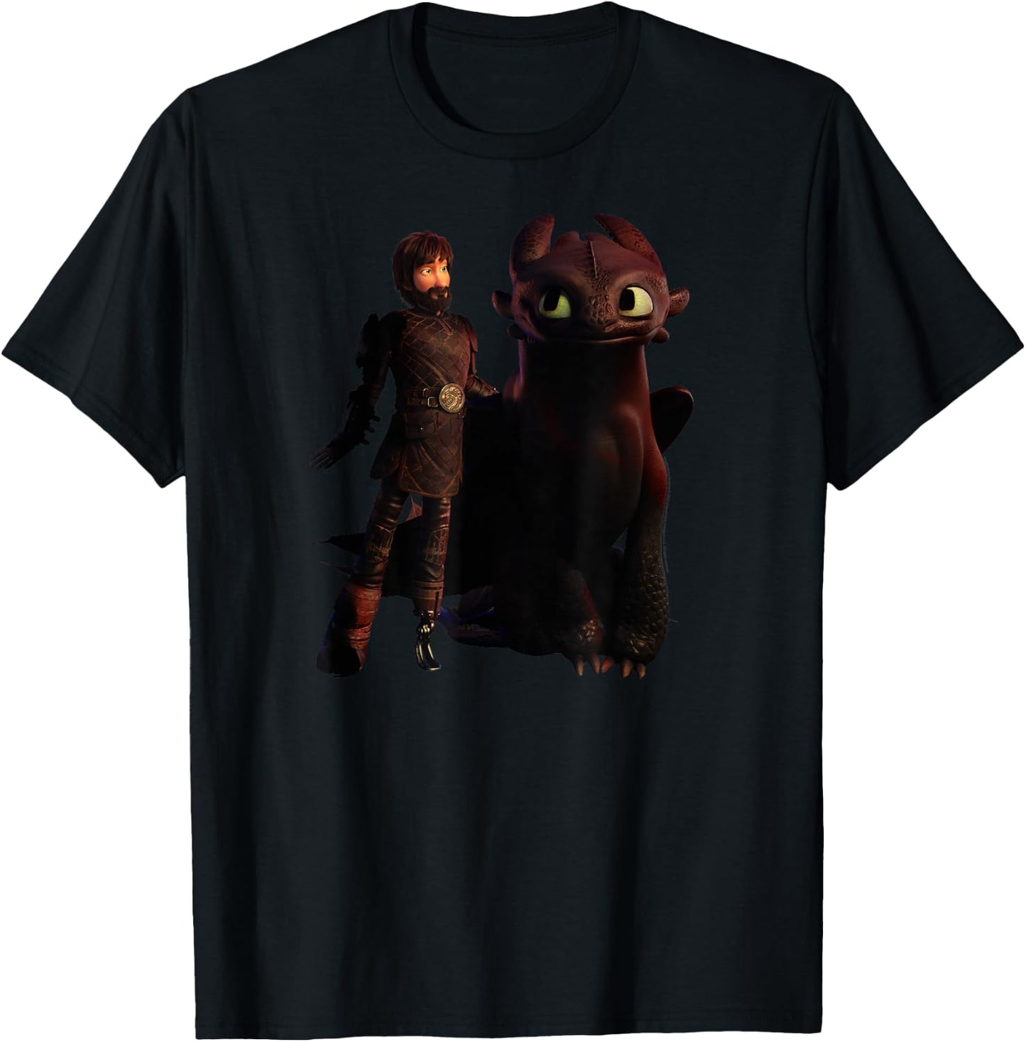 How to Train Your Dragon 3 Hiccup and Toothless T-Shirt - T-Shirt | Black