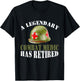 A Legendary Combat Medic Has Retired Proud Veteran T-Shirt - T-Shirt | Black