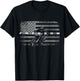 American Flag Dirt Bike Motocross T-Shirt - T-Shirt | Black