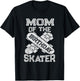 Mom The Birthday Skater Boy And Girl B-day Party T-Shirt - T-Shirt | Black