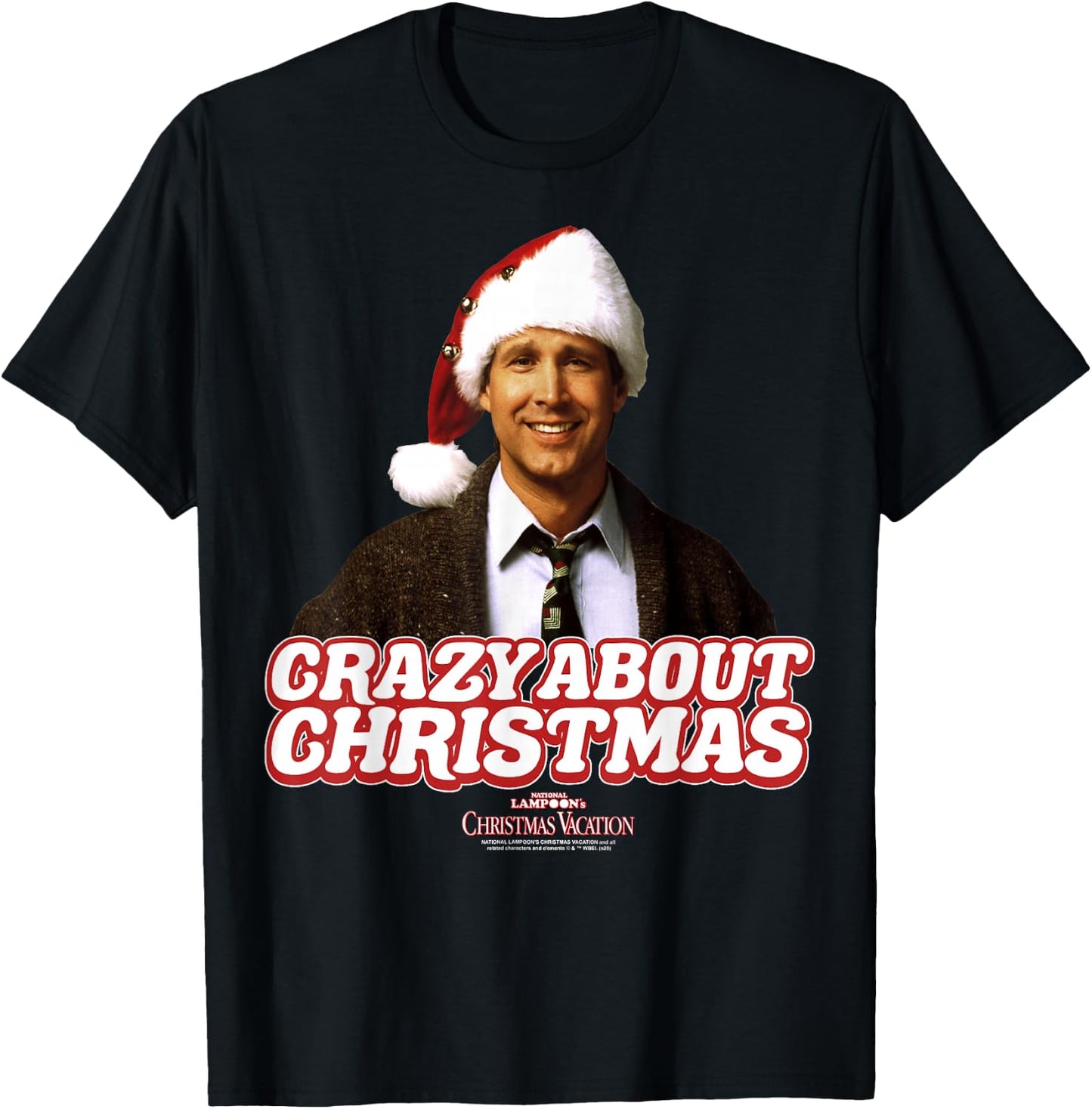 National Lampoon's Christmas Vacation Crazy About Christmas T-Shirt - T-Shirt | Black