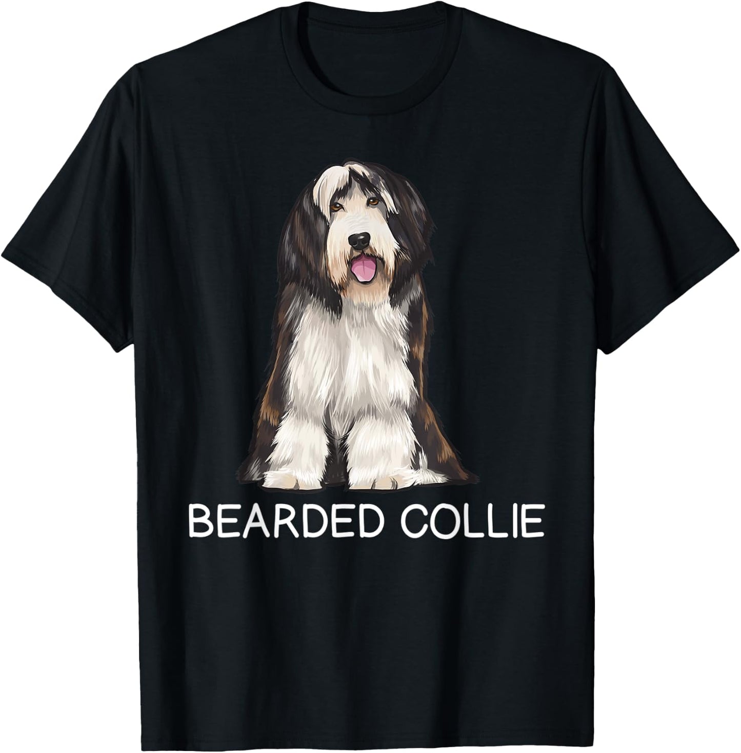 Bearded Collie Crazy Dog Lover T-Shirt - T-Shirt | Black