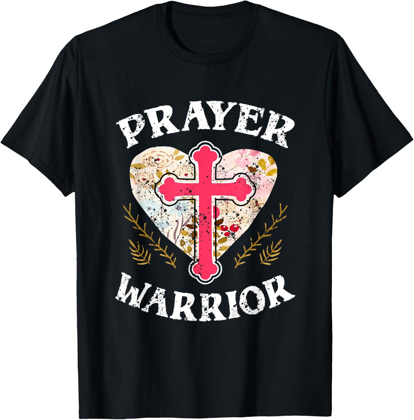 Religion Christian Prayer Warrior Spiritual Faith Jesus Gift T-Shirt - T-Shirt | Black