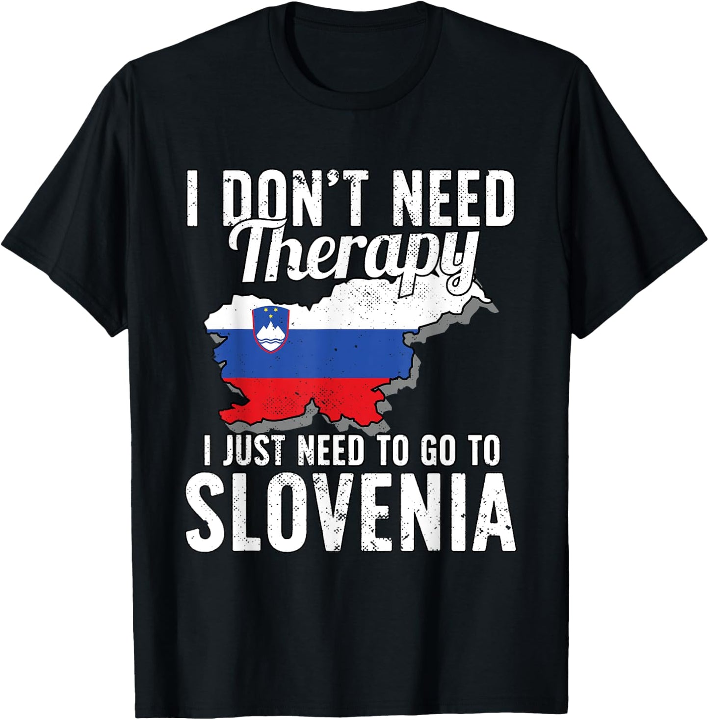 Slovenian Flag I Slovenia Flag I Vacation Slovenia T-Shirt - T-Shirt | Black