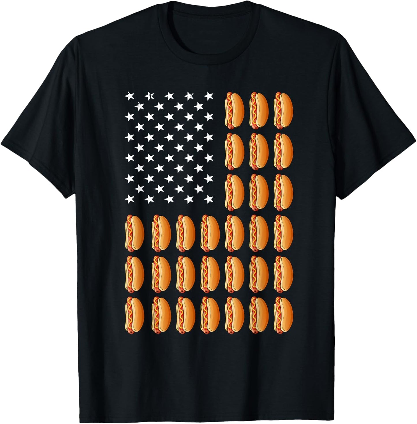 Funny Hot Dog Art Women Kids Food Hotdog Lovers T-Shirt - T-Shirt | Black