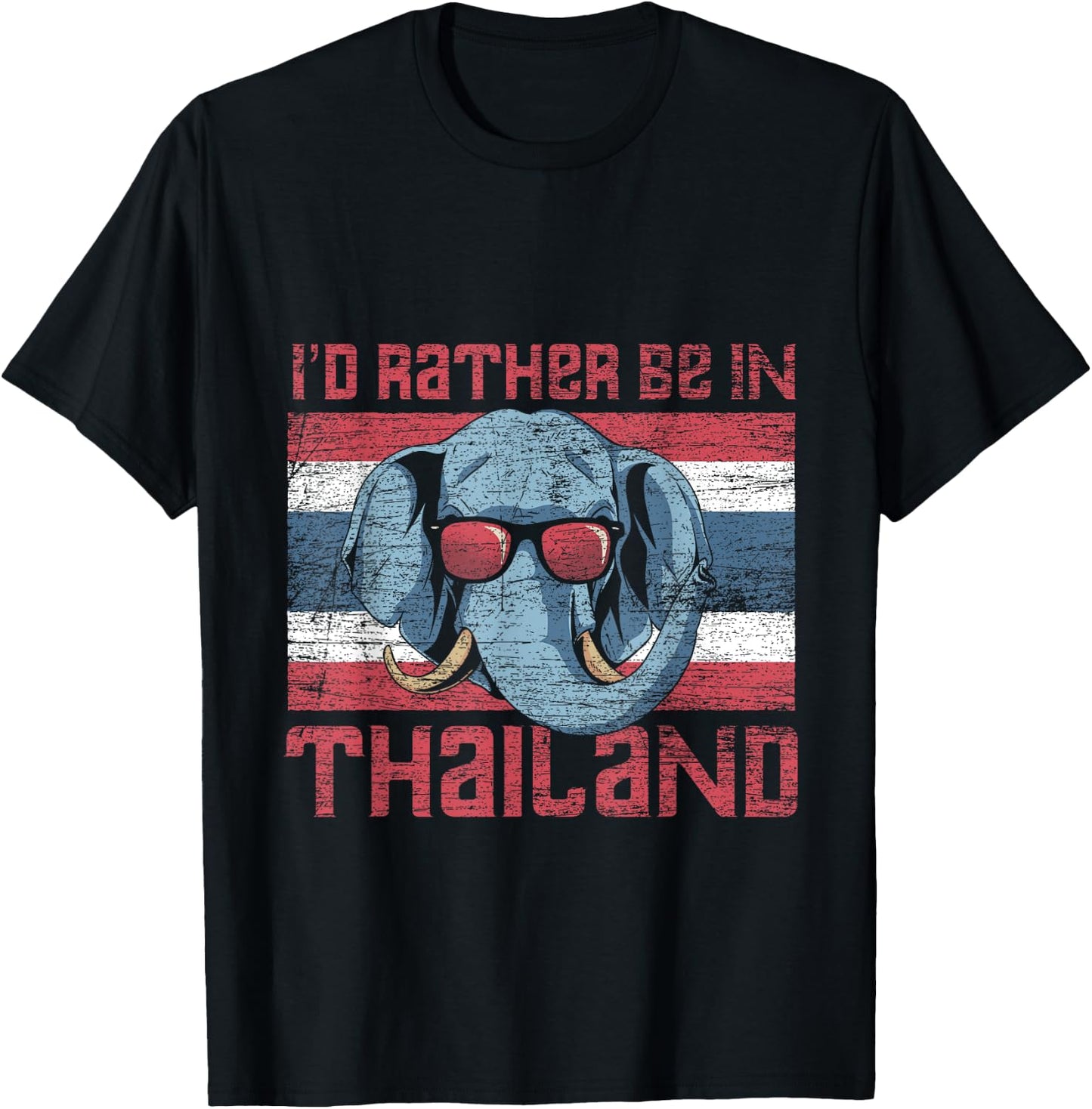 Id Rather Be In Thailand T-Shirt - T-Shirt | Black