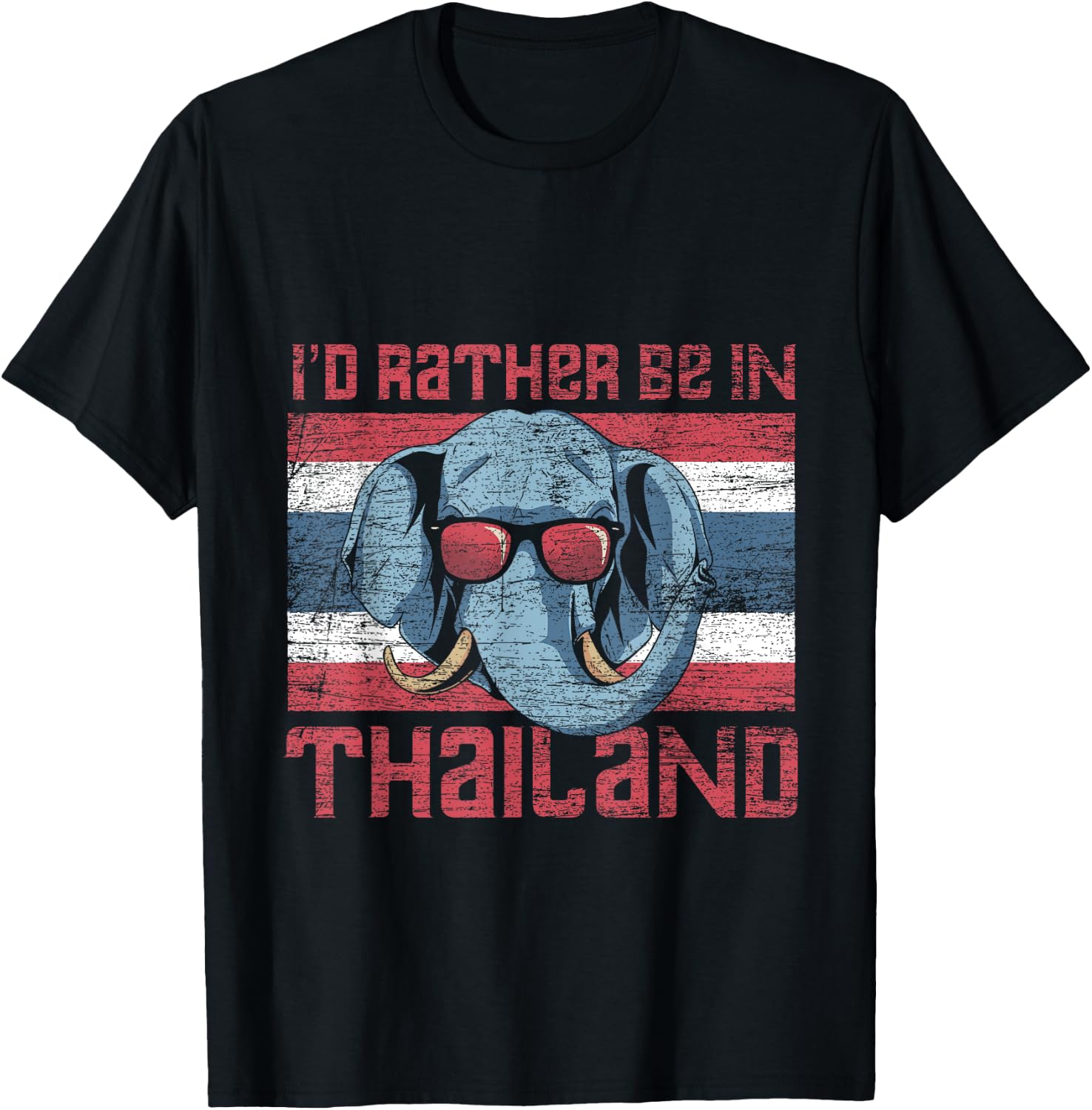 Id Rather Be In Thailand T-Shirt - T-Shirt | Black