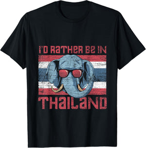 Id Rather Be In Thailand T-Shirt - T-Shirt | Black