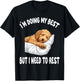 Goldendoodle Dog Pet Pajamas Nightgown Sleeping Napping Men Women Girls Kids T-Shirt - T-Shirt | Black