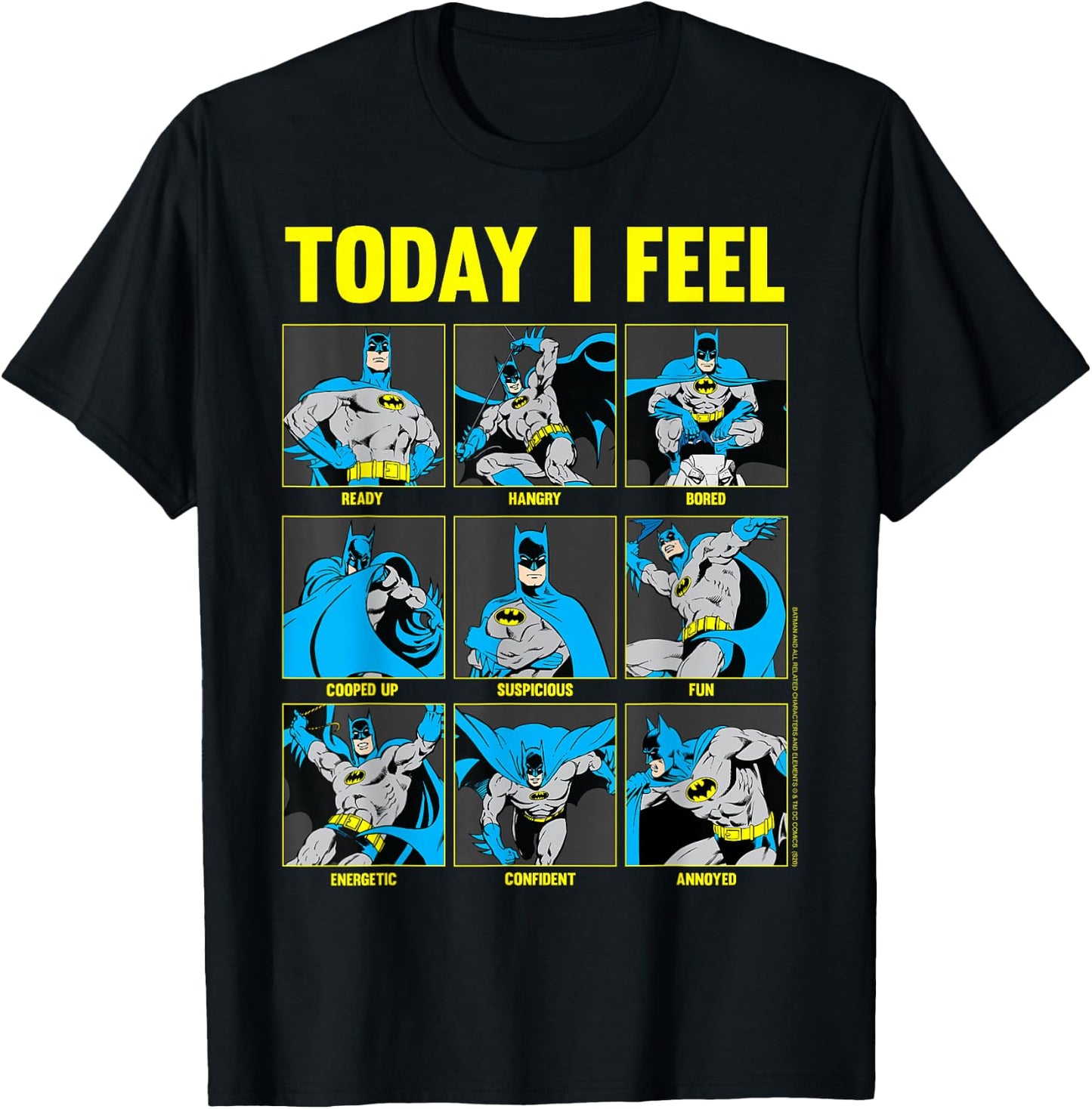 DC Comics Batman Today I Feel Emotional Box Up T-Shirt - T-Shirt | Black