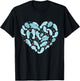 Manatee lover heart sea cow Floaty Potato kids boys women T-Shirt - T-Shirt | Black