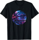 Basketball Silhouette Space Aesthetic Galaxy T-Shirt - T-Shirt | Black