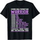Chiari Malformation Awareness - Brain Purple Ribbon - Chiari T-Shirt - T-Shirt | Black