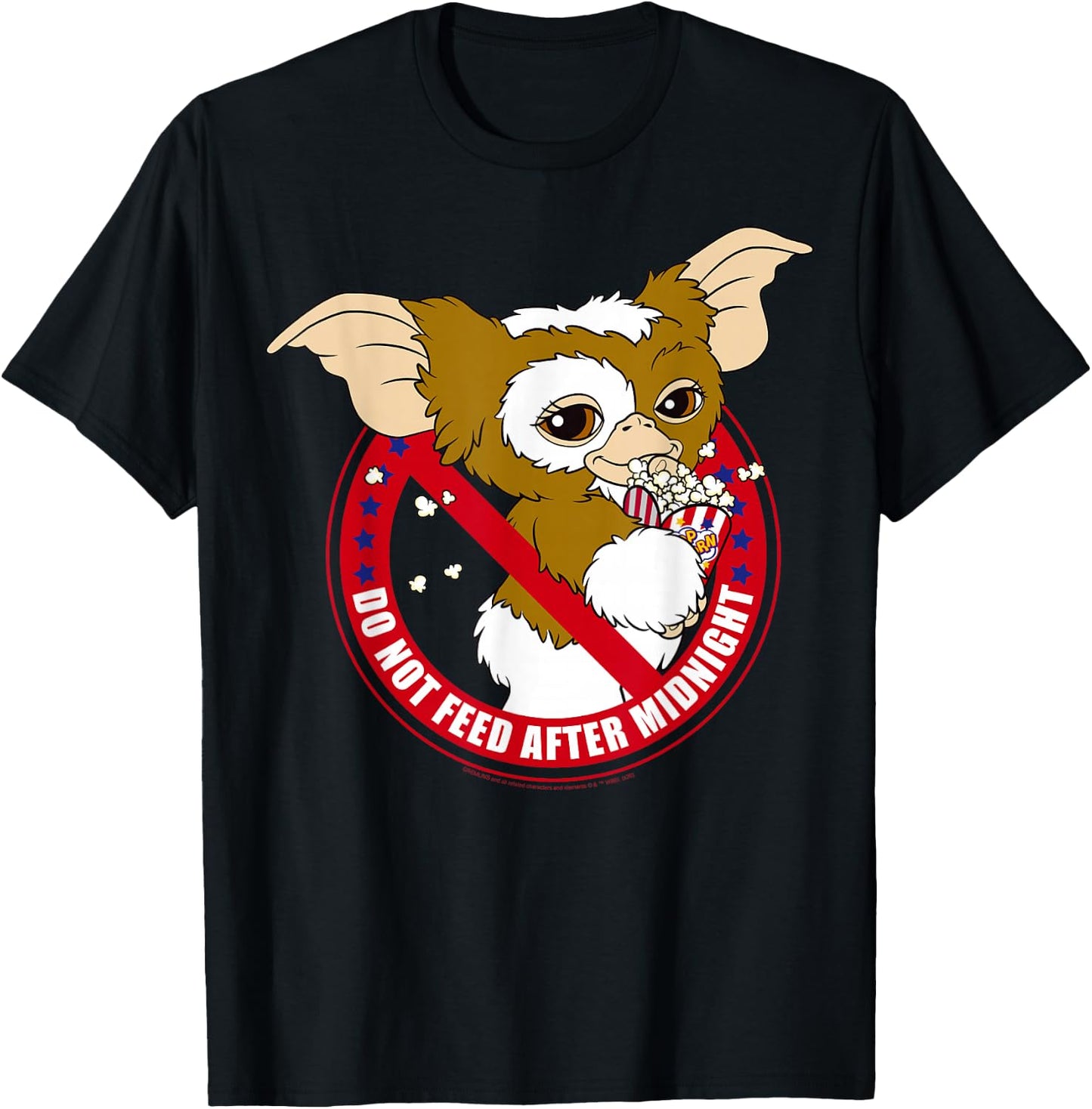 Gremlins Gizmo Do Not Feed After Midnight Small T-Shirt - T-Shirt | Black