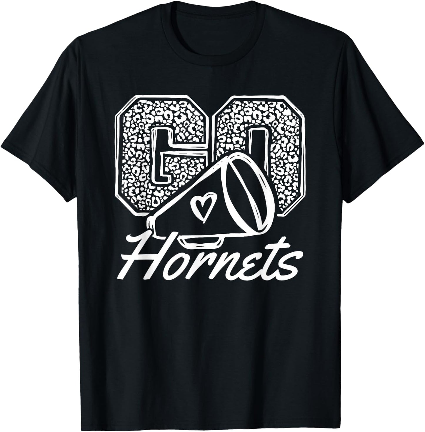 Go Cheer Hornets Sports Name Gifts Men Women Boy Girl T-Shirt - T-Shirt | Black