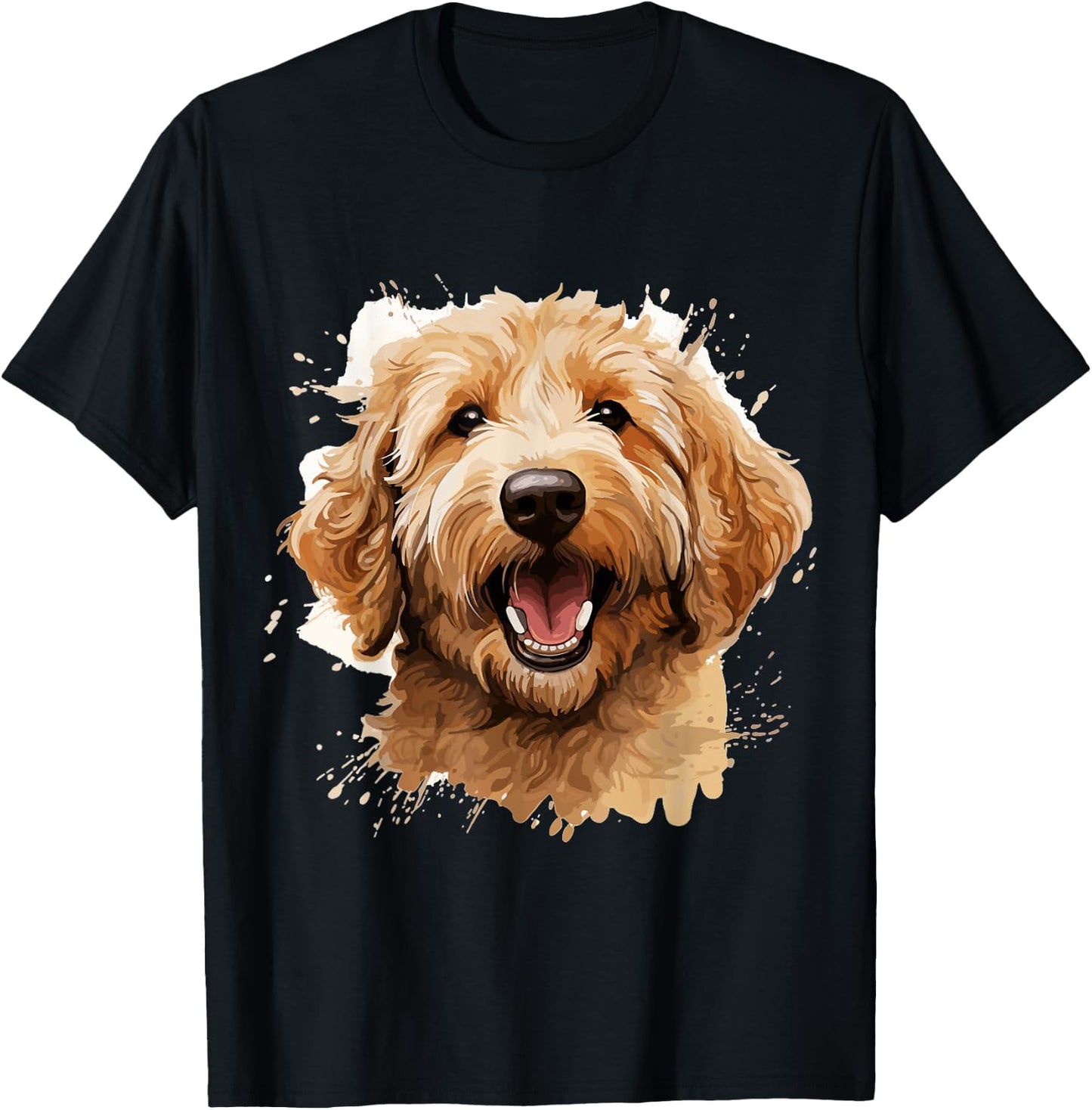 Goldendoodle Dog Breed Pet Cute Graphic T-Shirt - T-Shirt | Black