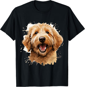Goldendoodle Dog Breed Pet Cute Graphic T-Shirt - T-Shirt | Black