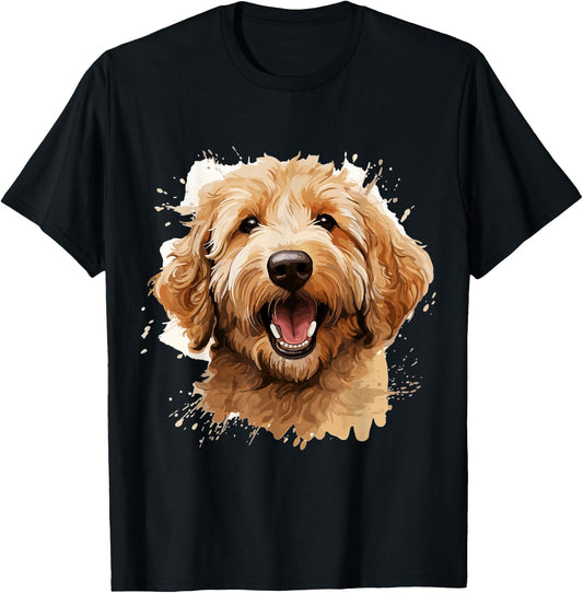 Goldendoodle Dog Breed Pet Cute Graphic T-Shirt - T-Shirt | Black