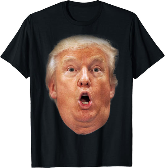 Funny Trump Face Stupid Sarcastic President Donald 2020 Meme T-Shirt - T-Shirt | Black